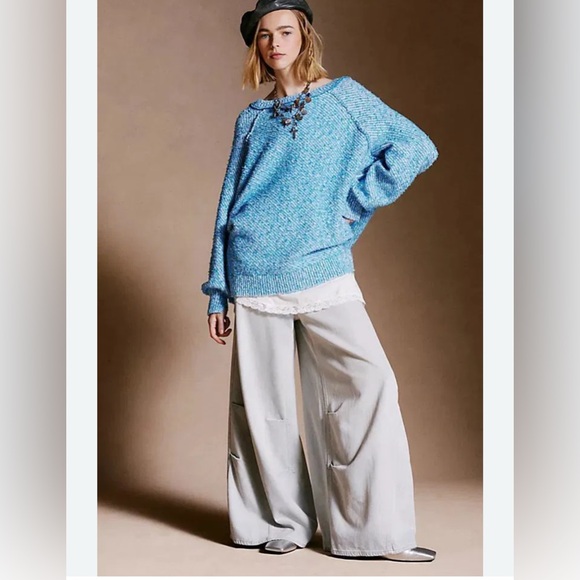 Free People Carter Tunic Sweater in Waterfall - Picture 1 of 2